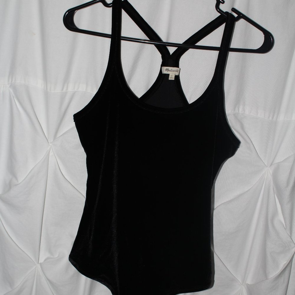 Madewell Velvet Bodysuit